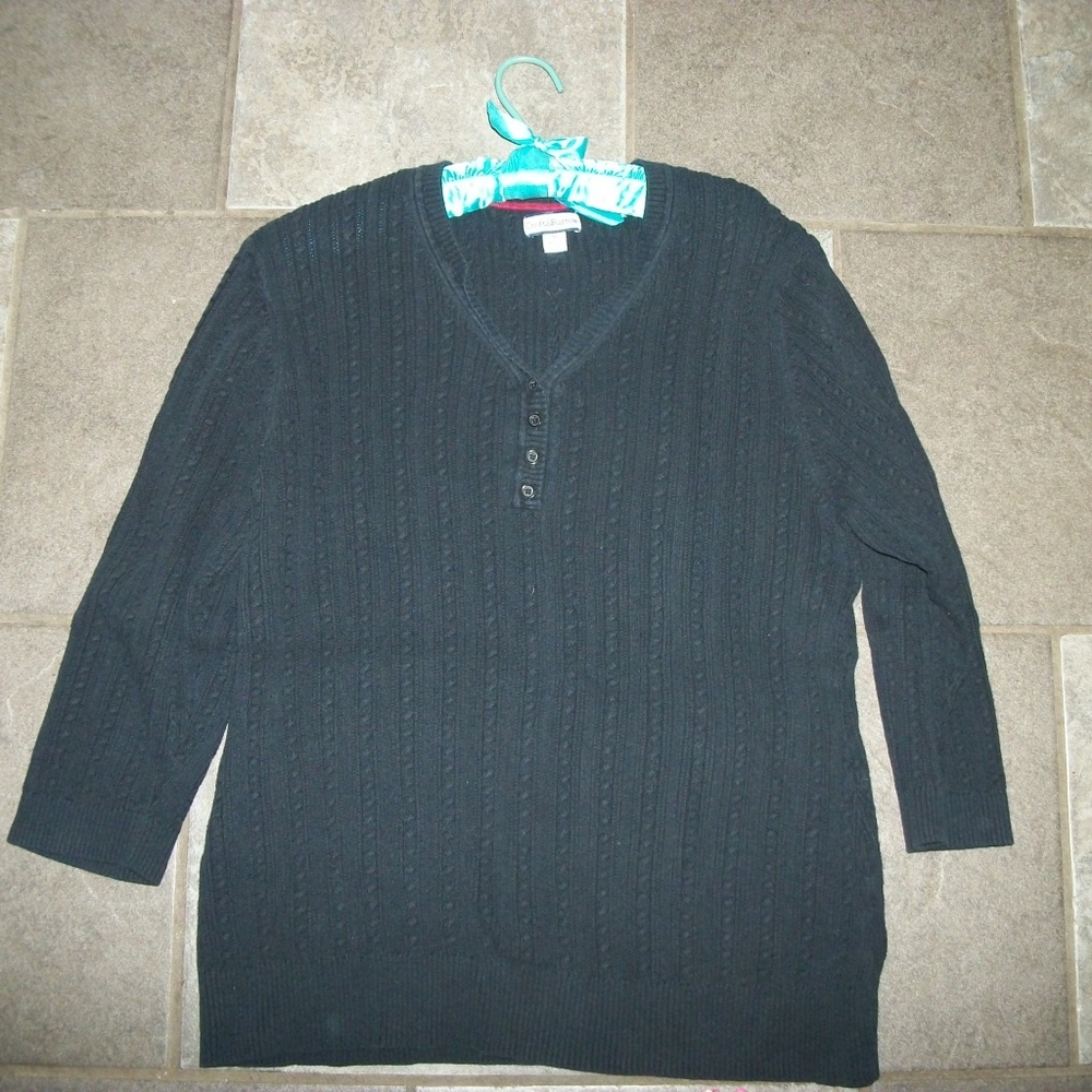 Croft & Barrows button up V neck sweater